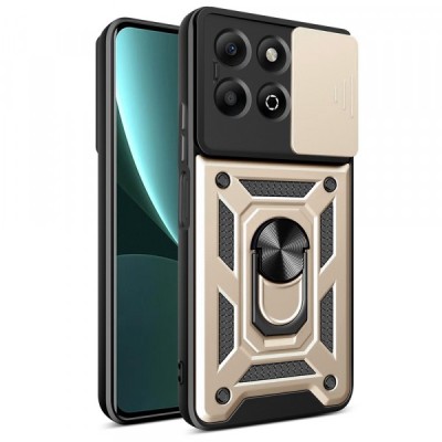 Husa pentru Honor X6b, Techsuit, CamShield, Aurie foto