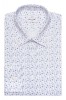 Camasa Barbati Slim Alba Print Floral Bumbac Premium, Fabricata Romania, Stil Smart Casual
