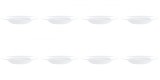 Set Farfurii 8 piese, Farfurii Adanci pentru Paste, Albe, Opal, diametru 28.5 cm