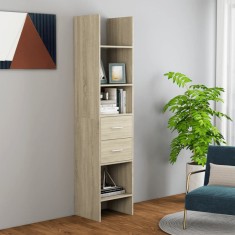 Bibliotecă, stejar Sonoma, 40x35x180 cm, lemn prelucrat