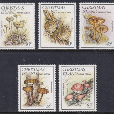 Christmas Island 1984 - Ciuperci, flora, serie neuzata