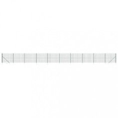Gard plasa de sarma cu tarusi de fixare, verde, 1,8x25 m