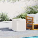 vidaXL Cutie de Depozitare Grădină Alb 55x53x57 cm PP