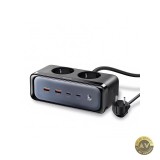 Prelungitor McDodo CH-4610 70W 3.5A 2 x Schuko - 2 x USB-A - 2 x USB-C Negru