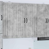 vidaXL Dulap de bucătărie Gri din beton 80 x 31 x 100 cm Lemn compozit 885148