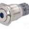 Intrerupator anti-vandalism, ON-(ON), &Oslash;16mm, ONPOW, LAS2-GQF-11D/B24V/S-P
