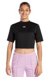 Cumpara ieftin Tricou Fitness Dama Joma Daphne Negru - Respirabil, Poliester/Elastan, Sport &amp; Antrenament