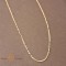 Lantisor unisex tip sarpe lungime 60 cm grosime 2 mm - textura impletita