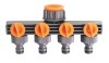 Conector cu 4 cai robinet 1/2&amp;quot; 3/4&amp;quot; furtun 1/2&amp;quot; Top Garden