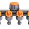 Conector cu 4 cai robinet 1/2&amp;quot; 3/4&amp;quot; furtun 1/2&amp;quot; Top Garden