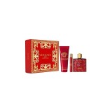 Set cadou Versace Eros Flame pentru bărbați EDP 100 ml + EDP 10 ml + geantă de toaletă