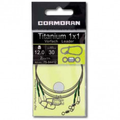 Struna Cormoran Titanium 1x1, 30cm, 8kg, 2buc