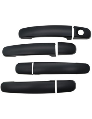 Set 4 Ornamente manere portiere negru mat Ford Ranger T6, T7, T8 2012-2022 foto