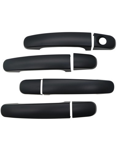 Set 4 Ornamente manere portiere negru mat Ford Ranger T6, T7, T8 2012-2022