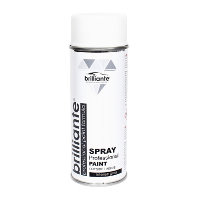 Spray Vopsea Brilliante, Alb Clasic Mat, 400ml foto