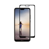 Folie sticla FULL GLUE Huawei P20 Lite, GloMax 5D Negru ,lipici toata supraf