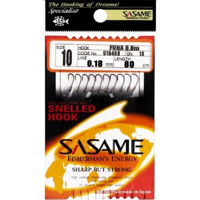 Ace legate Sasame Funa U16408, nylon alb 80 cm, 10 buc/plic 10 foto