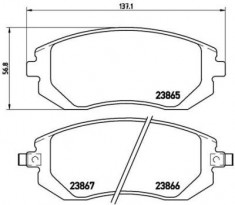 Placute frana fata Subaru Brz, 06.2012-, marca SRLine S70-0601 foto