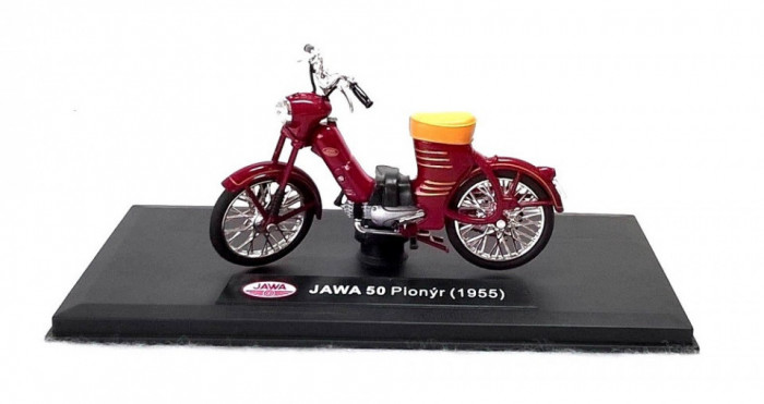 Macheta motocicleta Jawa 50 Pionyr Parez (1955), 1:18 Abrex