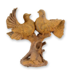 Porumbei pe ramura-statueta din fonta antichizata RC-30