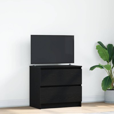 vidaXL Dulap TV negru 60x35x54 cm lemn prelucrat foto