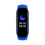 Cumpara ieftin Bratara Fitness Techstar&reg; M6, Ecran 0.96&quot; inch, Bluetooth 4.2, IP66, Monitorizare Puls, Tensiune, Temperatura, Oxigen, Calitate Somn, Albastru