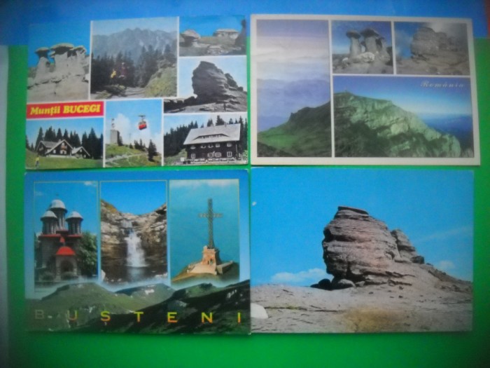 HOPCT LOT 3273 - 4 CARTI POSTALE -I BUSTENI -JUD-PRAHOVA-NECIRCULATE
