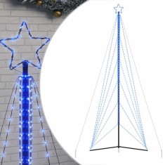 Pom de Craciun LED 861 LED-uri Albastru 478 cm foto
