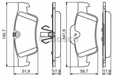 Set placute frana,frana disc MERCEDES R-CLASS (W251, V251) (2006 - 2016) BOSCH 0 986 494 256 foto