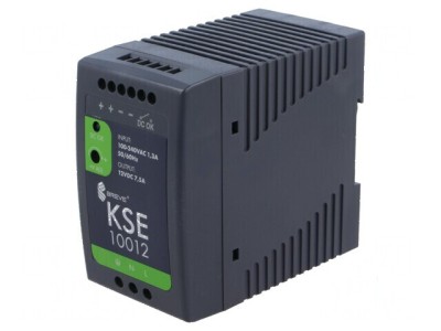 Alimentator pulsatoriu pentru şină DIN 90W 12VDC 7,5A IP20 foto