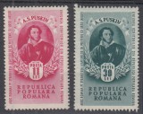 ROMANIA 1949 LP 254 A.S. PUSKIN SERIE MNH