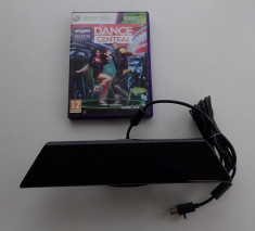 Senzor adaptor camera Kinect Xbox 360 sau PC scanare 3D + joc DVD Dance Central foto