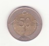Turcia 50 kuruș 2019 - podul Bosfor., Europa