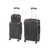 TraveLux Urban XV gurul&oacute;s bőr&ouml;nd szett fekete
