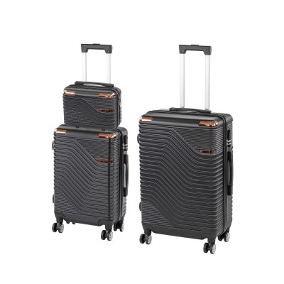 TraveLux Urban XV gurul&amp;oacute;s bőr&amp;ouml;nd szett fekete foto