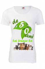 TRICOU IMPRIMEU DTG TAI FRUNZE LA CAINI DE DE ANI foto