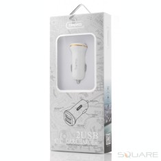 Incarcatoare Auto Tranyoo, C1, 2 x USB Car Charger, White