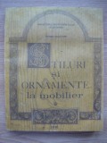 MARINA BUCATARU - STILURI SI ORNAMENTE LA MOBILIER - 1991