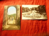 2 Ilustrate Craiova : RPR 1964 Podul suspendat (1 pliu) ,1976 Parcul Poporului, Circulata, Printata