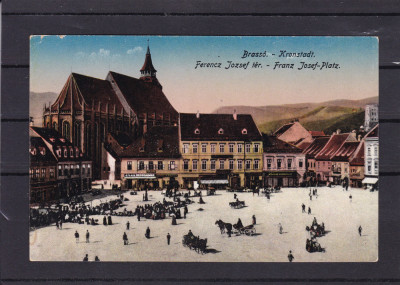 BRASOV PIATA FERENCZ JOSEF PIATA LIBERTATII MAGAZINE TRASURI CIRCULATA 1919 foto