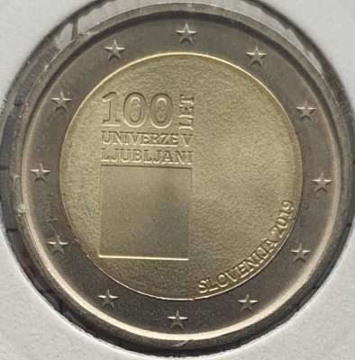 Slovenia 2 euro 2019 - University of Ljubljana - km 138 - D63001 foto