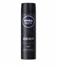 Nivea Deodorant spray Barbati 150 ml Deep Dry Clean Feel foto