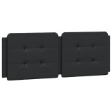 Perna pentru tablie pat, Zadar, negru, 120 cm, piele artificiala, DKD Home Decor