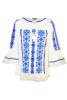 Bluza dama tip ie R 25, marime XL, alb/blue coral