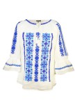 Bluza dama tip ie R 25, marime 3XL, alb/blue coral