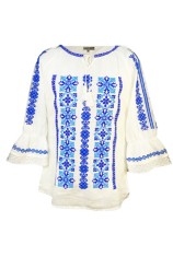 Bluza dama tip ie R 25, marime 3XL, alb/blue coral