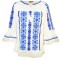 Bluza dama tip ie R 25, marime XL, alb/blue coral