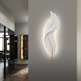 Aplica LED Pena 25W 45cm Alb Auriu ModernLight Concept