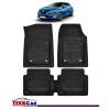 Covorase Auto TeamCar&reg; Tip Tavita Compatibile Renault Megane IV Hatchback (2016-prezent) Negru Material Rezistent, Cauciuc