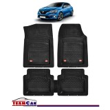 Covorase Auto TeamCar&reg; Tip Tavita Compatibile Renault Megane IV Hatchback (2016-prezent) Negru Material Rezistent, Cauciuc